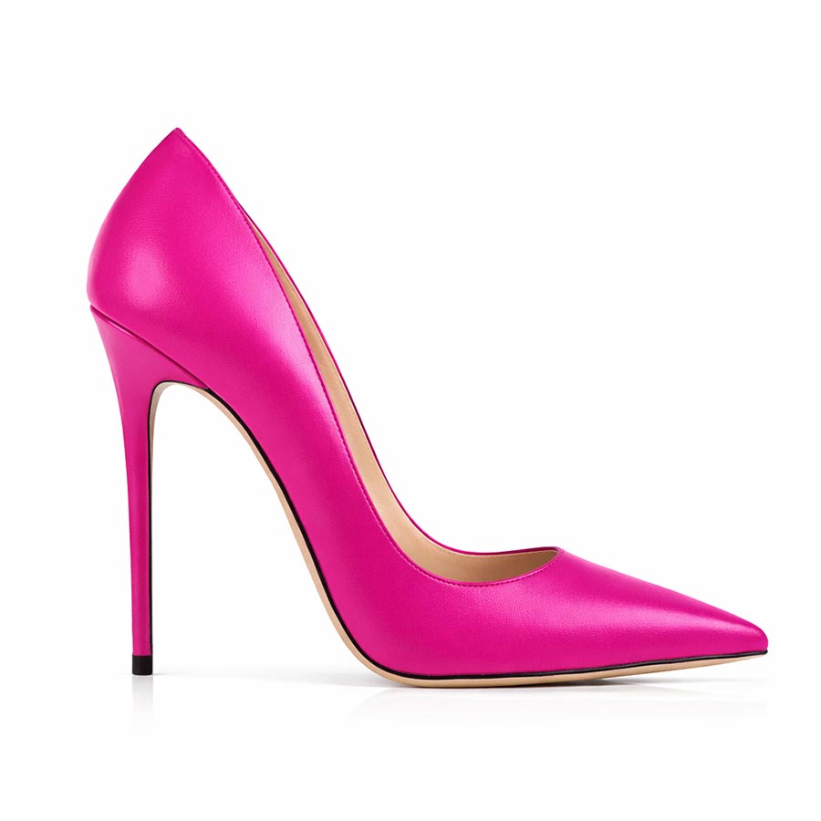 decollette pelle fucsia