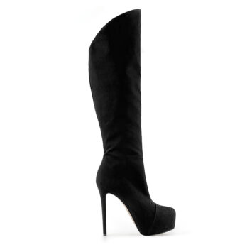 stivale camoscio nero