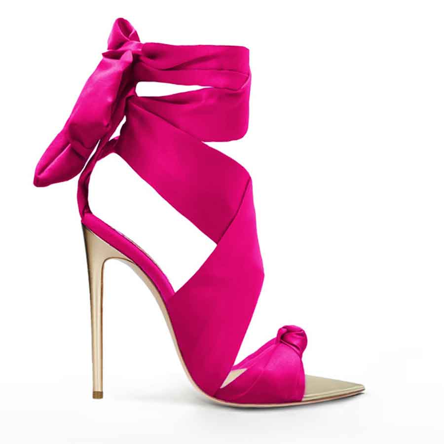 Sandalo nodo raso fuxia