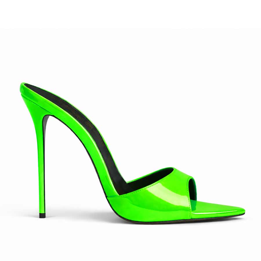mules verde fluo