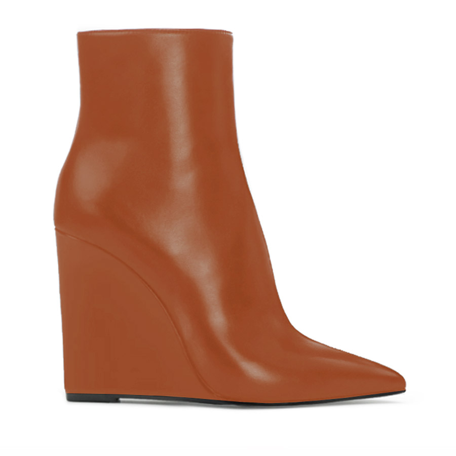 zeppa tronchetto pelle cognac 43889
