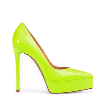 decollette vernice giallo fluo sharlene