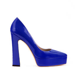 Décolleté vernice bluette – COD. 152389
