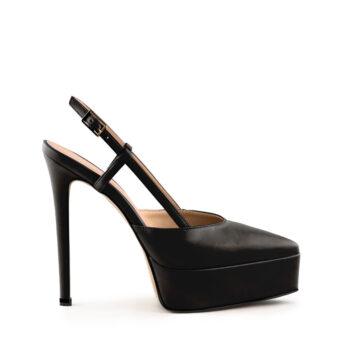 Decollete slingback-pelle-nera-1
