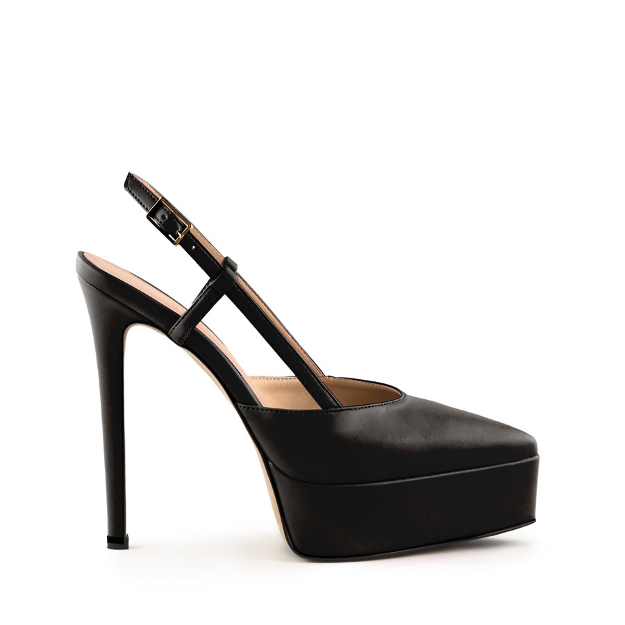 Decollete slingback-pelle-nera-1