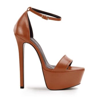 sandalo pelle cognac
