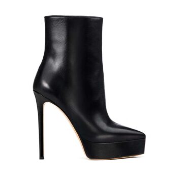 Tronchetto pelle nera – COD. 158419