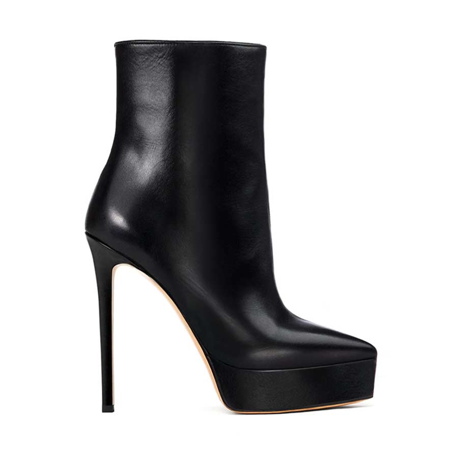 Tronchetto pelle nera – COD. 158419