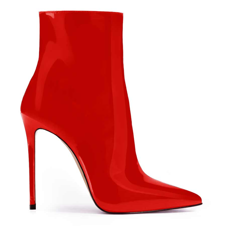 Tronchetto vernice rossa