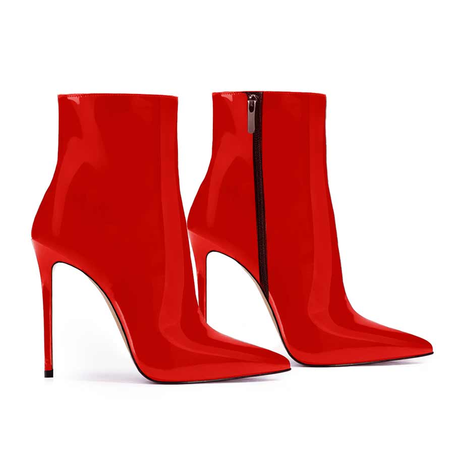 Tronchetto vernice rossa