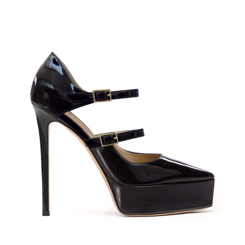 decollette bebe.vernice nera