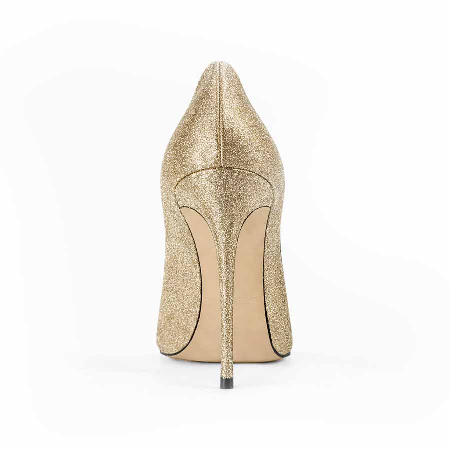 decollette pelle platino