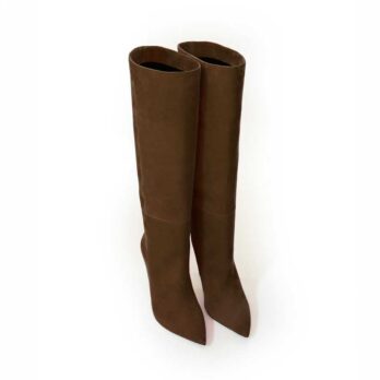 Stivale camoscio marrone