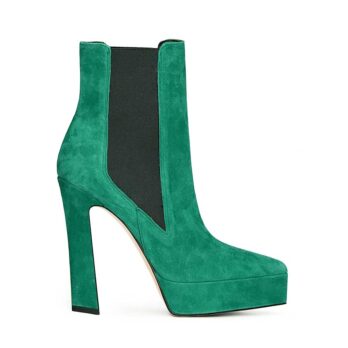 tronchetto chelsea scamosciato verde