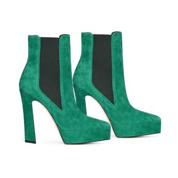 tronchetto chelsea scamosciato verde