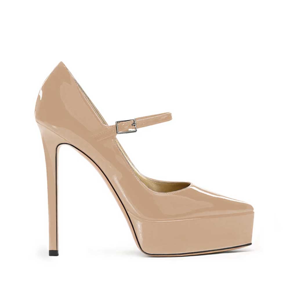 Décolleté vernice fucsia