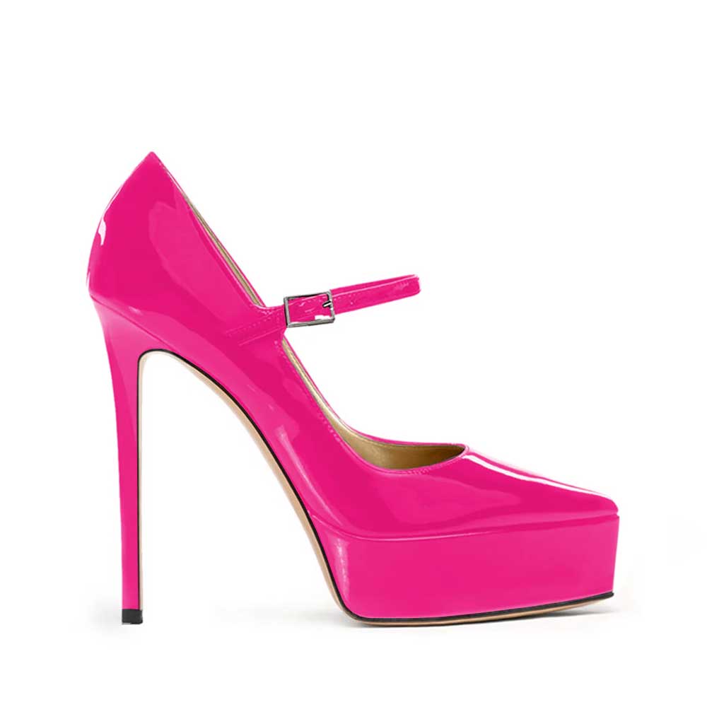 Décolleté vernice fucsia