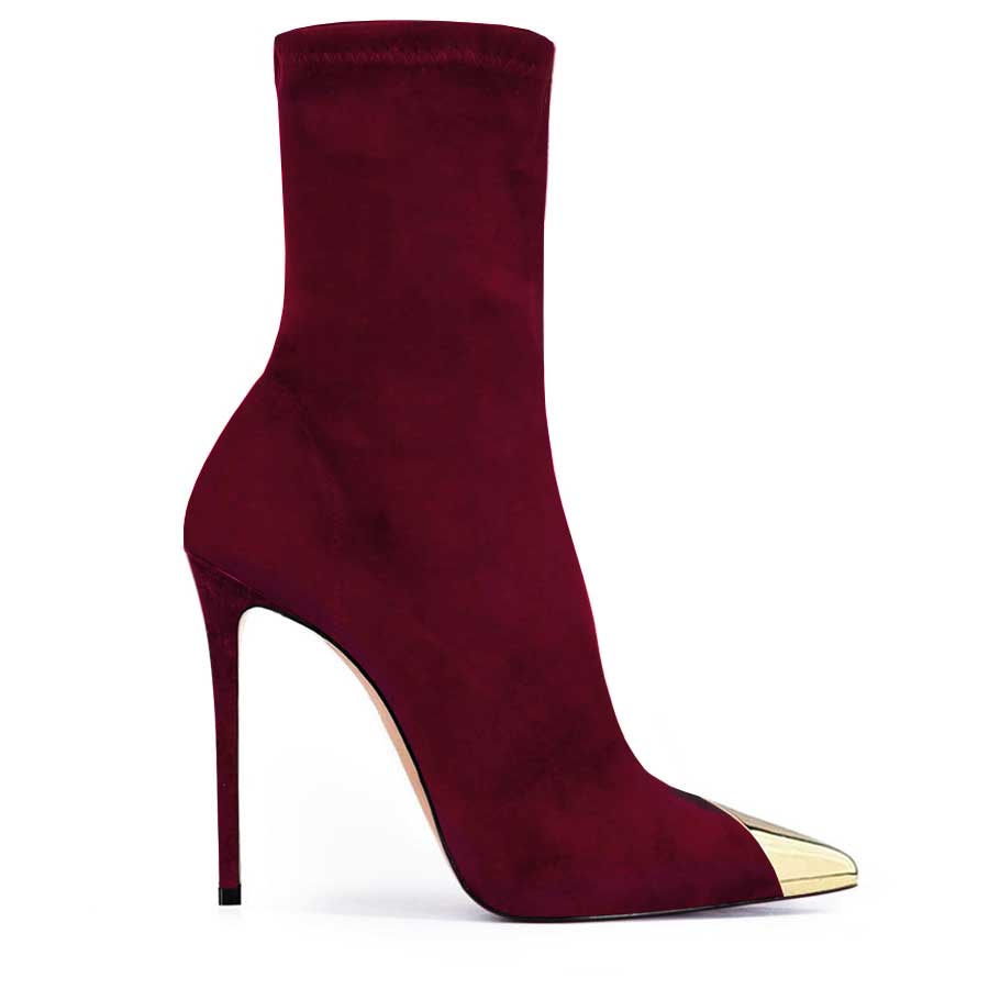 tronchetto camoscio bordeau