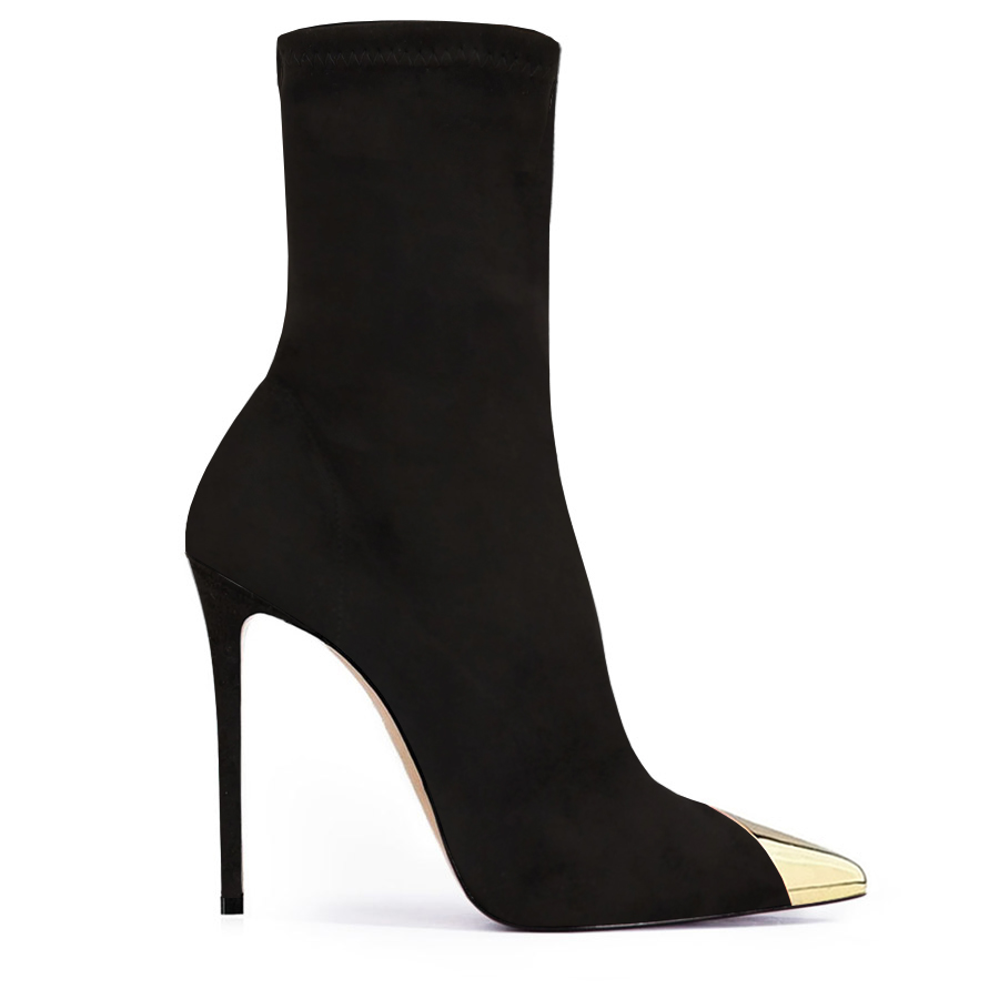 tronchetto camoscio nero