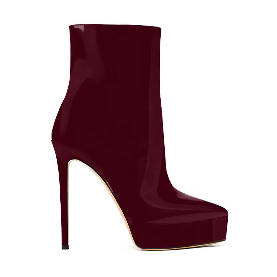 tronchetto vernice bordeau