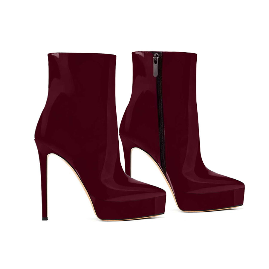 tronchetto vernice bordeau