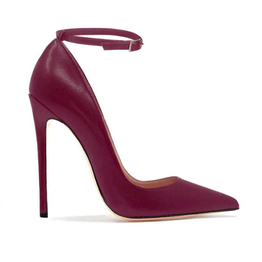 pelle bordeau cinturino