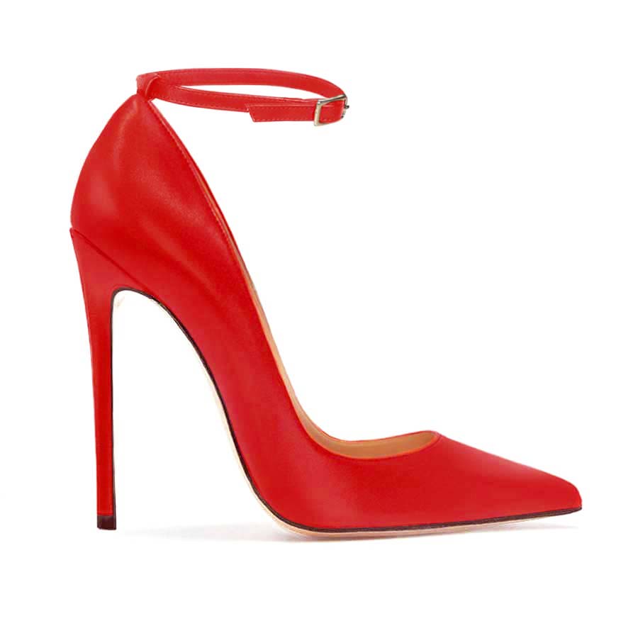 pelle rossa cinturino