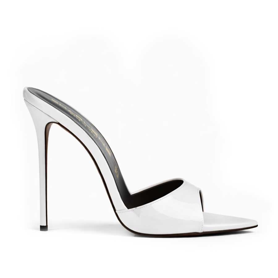 MULES vernice bianca