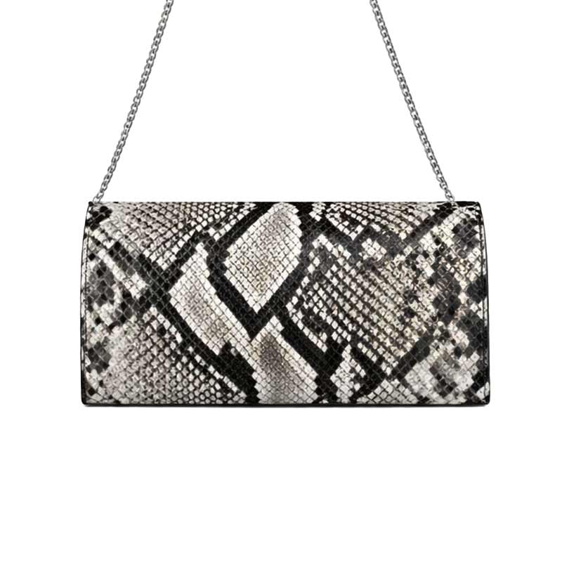 Borsa a spalla pitone nero  – cod. 163406