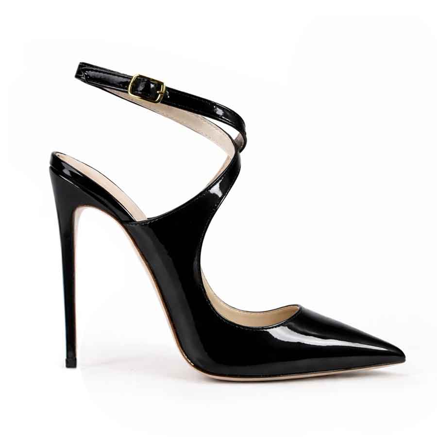 decollete vernice slingback