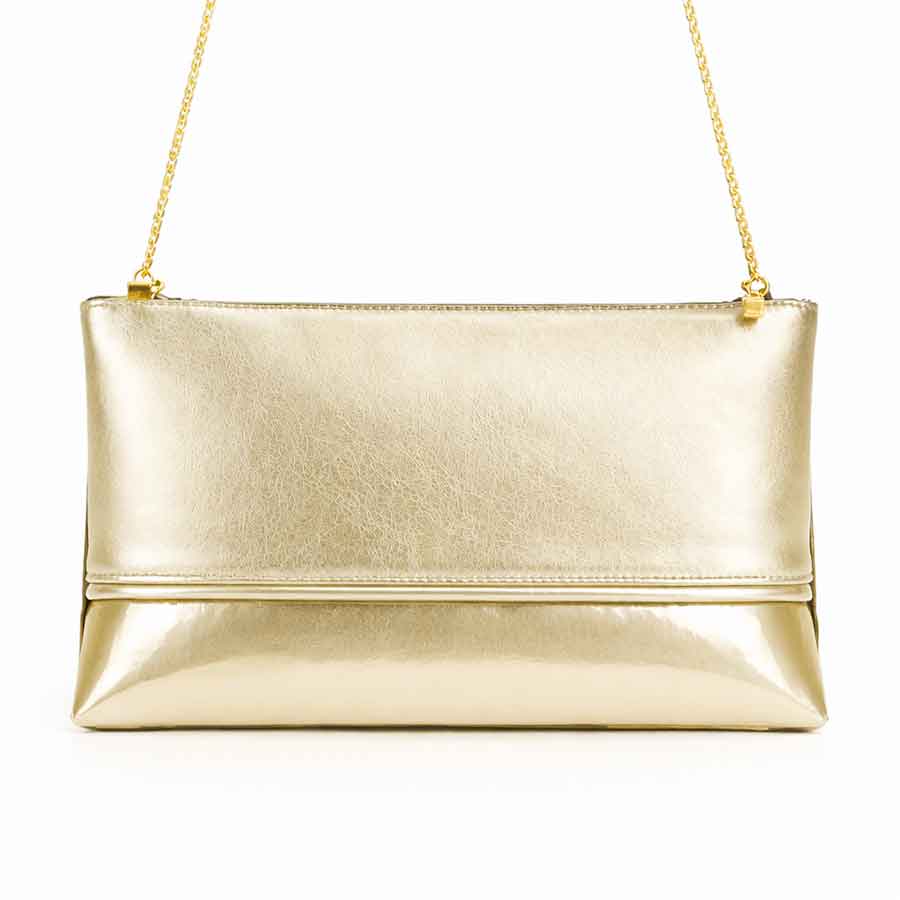 pochette pelle platino