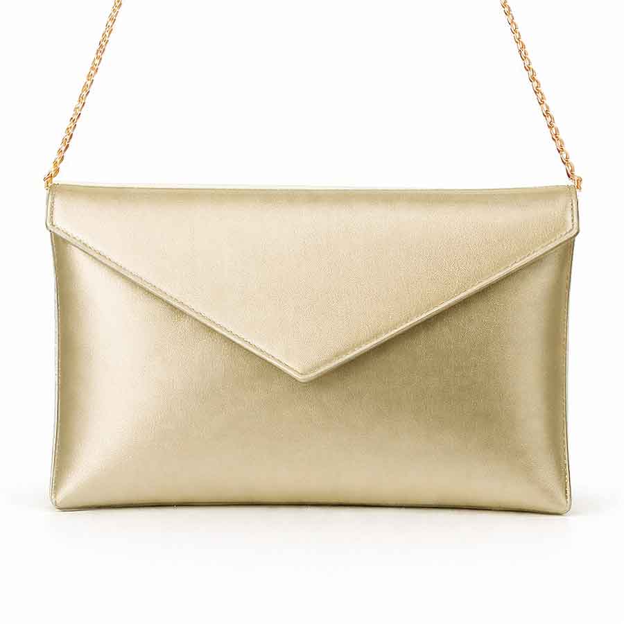 pochette pelle platino