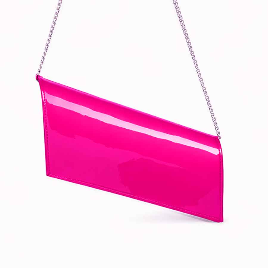 pochette vernice fucsia