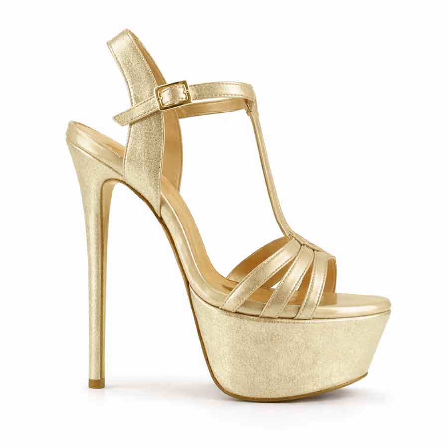 sandalo pelle platino