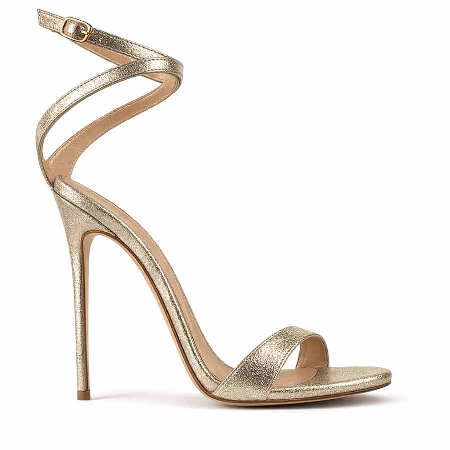 sandalo slingback platino