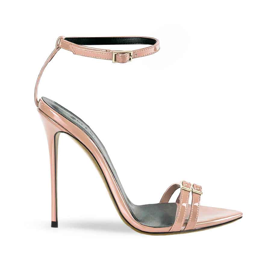 sandalo vernice cipria