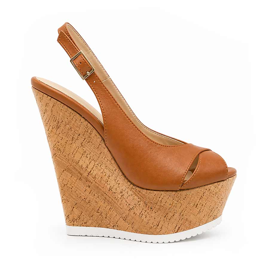 zeppa slingback cognac