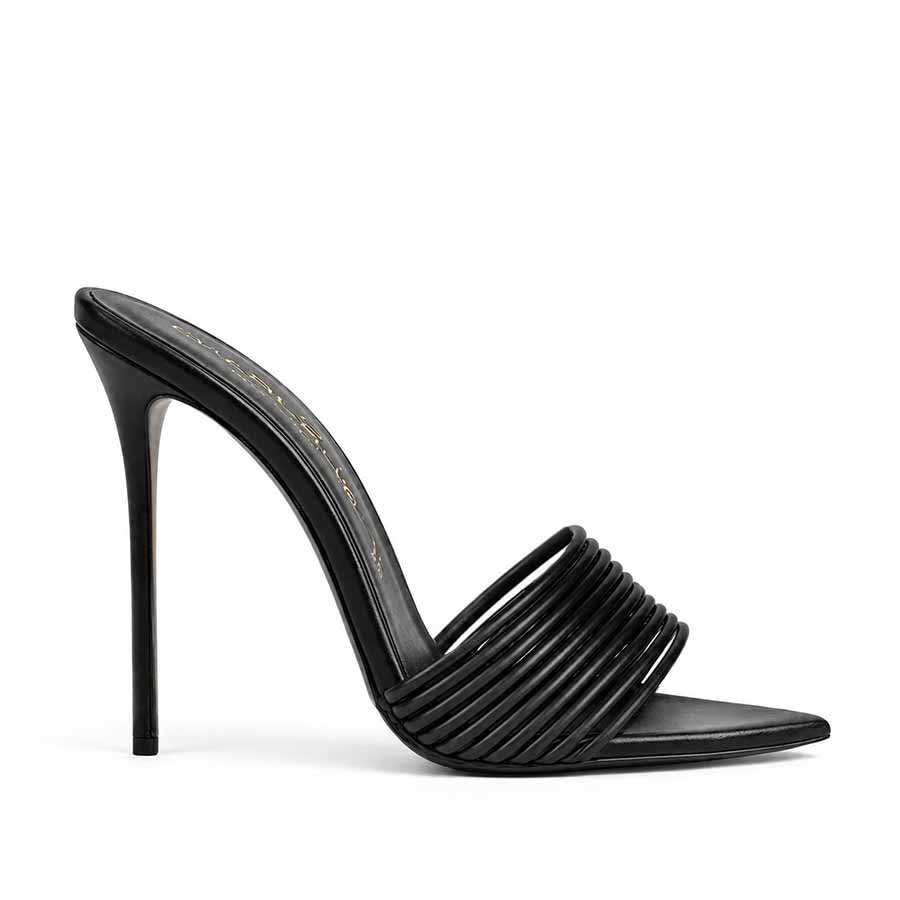 mules pelle nera