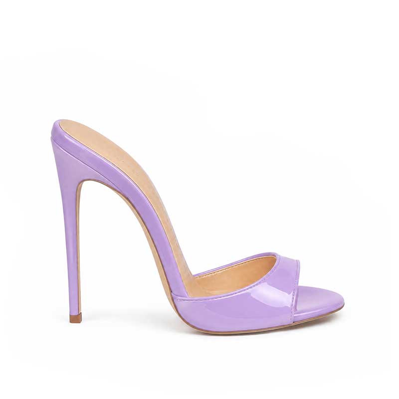 mules vernice glicine