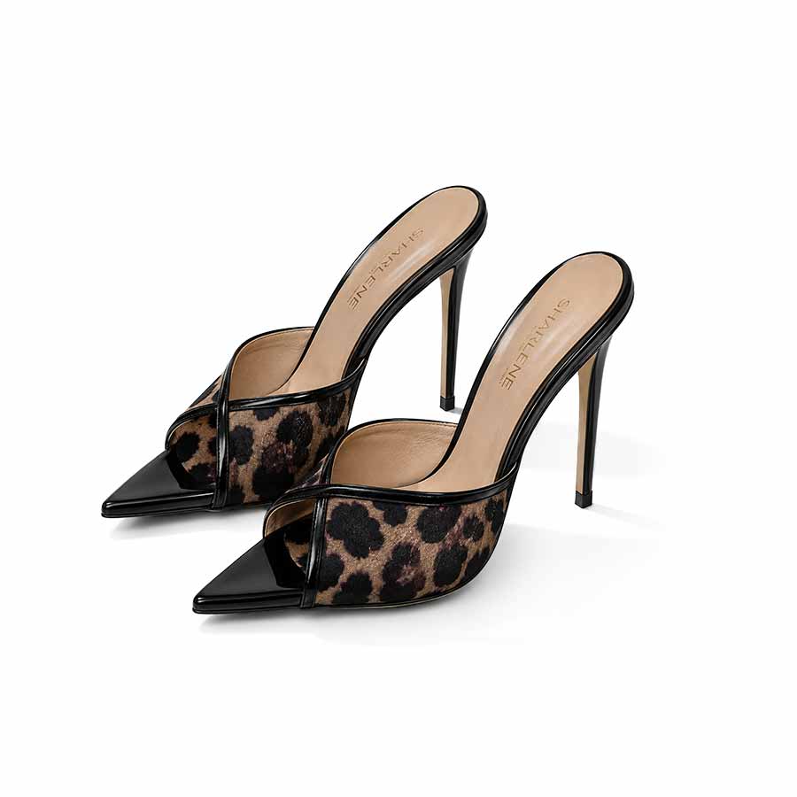 mules nero maculato