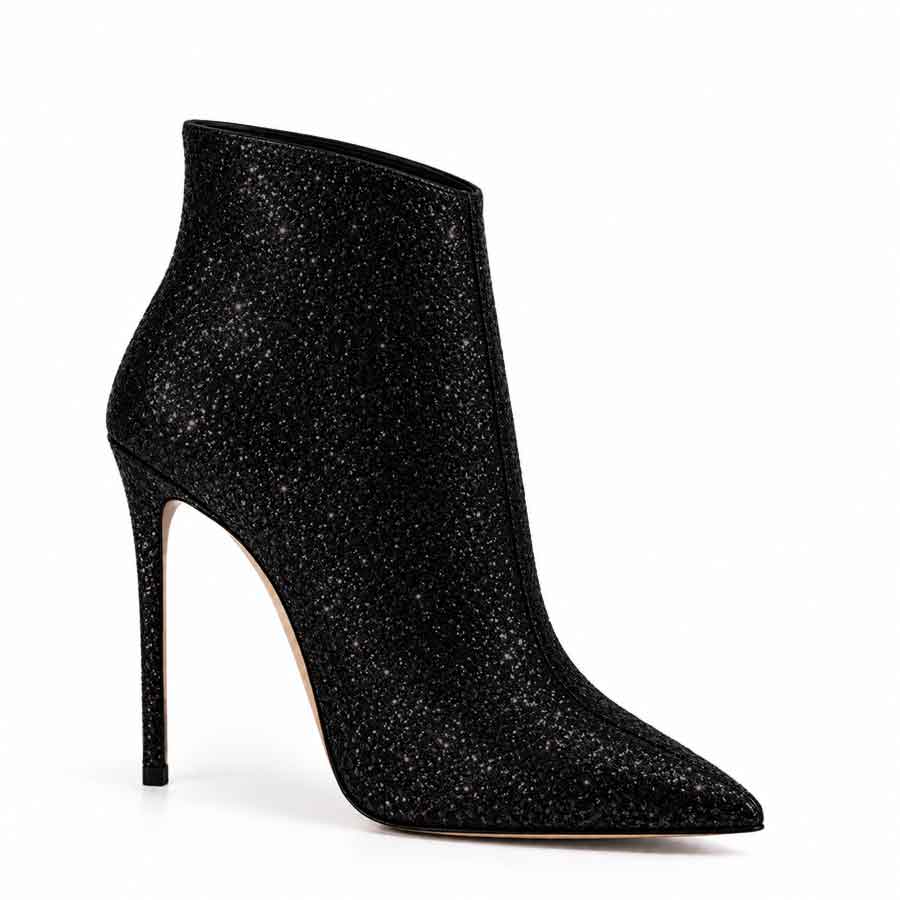 tronchetto glitter nero