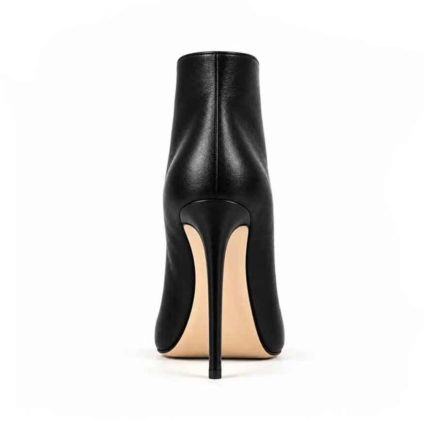 tronchetto pelle nera charme