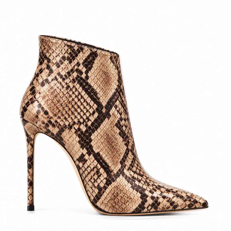 tronchetto pitonato beige