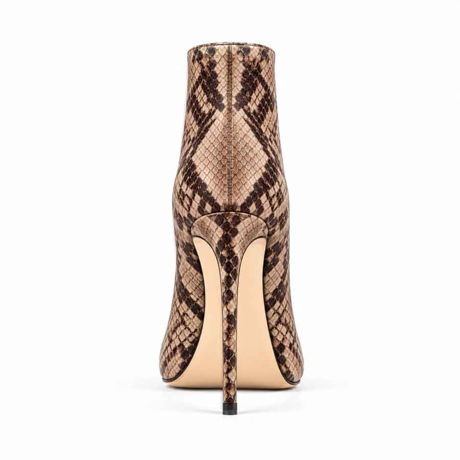 tronchetto pitonato beige